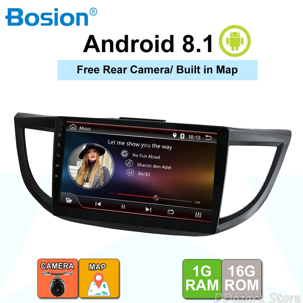 

For Honda CRV 2012 Car Multimedia Player 2Din Android 8.1 Automotivo Wifi Radio FM GPS USB DVR OBD2 Quad Cores
