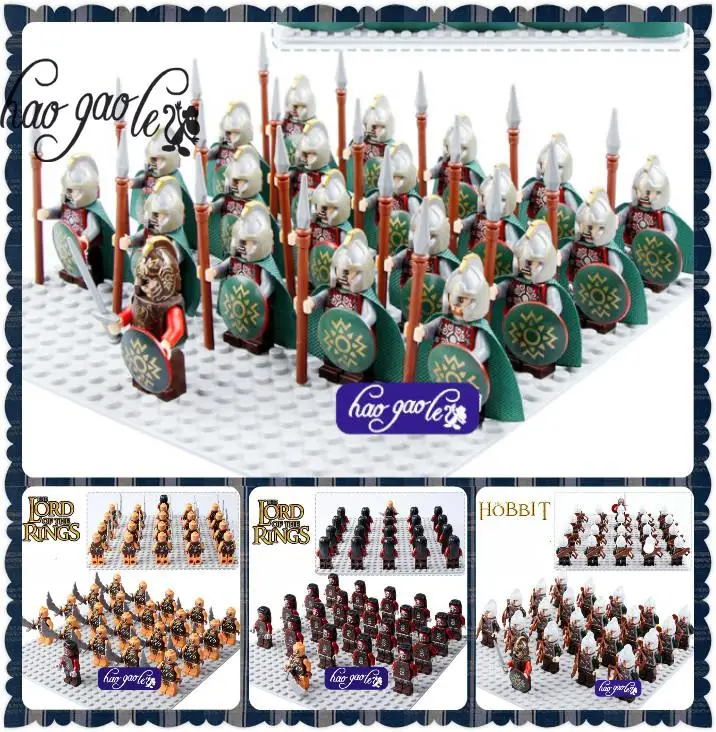 

toys 1leader+20pcs leginglys Castle Knights The Lord of the Rings Blocks Brick Toy Armor The Gladiatus Figures