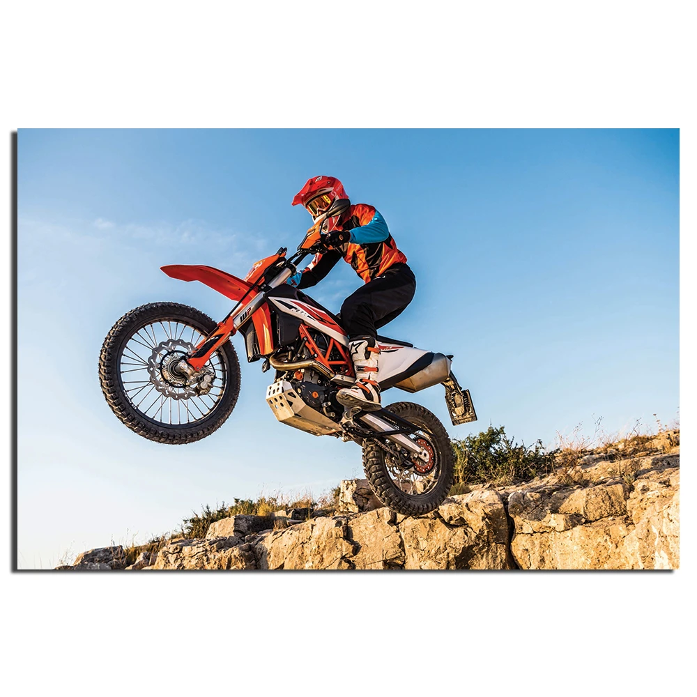 KTM 690 Duke Bild Leinwand Bilder Motorrad Supermoto Bike Sport Wandbild Poster KTM 690 Duke Bild Leinwand Bilder Motorrad Supermoto Bike Sport Wandbild Poster