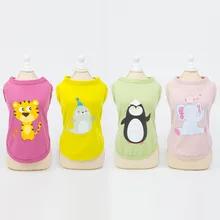 Жилет для собак Одежда для собак сезон весна-лето хлопковый мультяшный рисунок для домашних животных