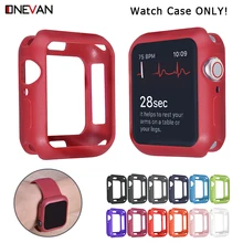 Мягкий силиконовый чехол-бампер для Apple Watch 5 4 3 2 1, защитный чехол для iWatch 5 38 мм 42 мм 44 мм 40 мм аксессуары