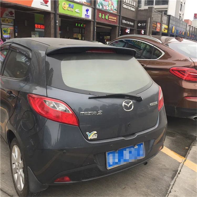 Для Mazda 2 спойлер 2006-2013 Mazda2 хэтчбек задний спойлер LX АБС-пластик Материал заднего крыла Цвет задний спойлер