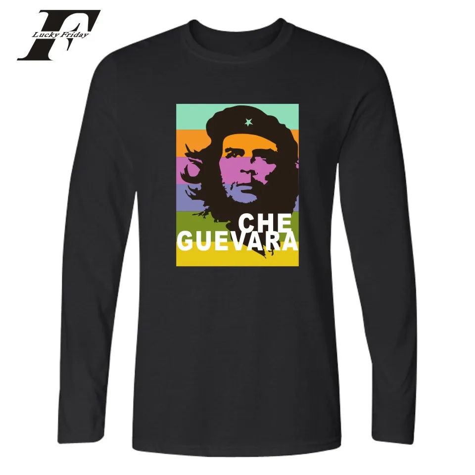 Модная забавная футболка LUCKYFRIDAYF Che Guevara с принтом женские и мужские футболки