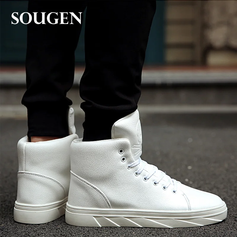 

Male Shoes Adult High Top Men Sport Shoes Krasovki Men Platform Flip Flops Sneakers White Shoes Big Size Shoe Plus Large Size 46