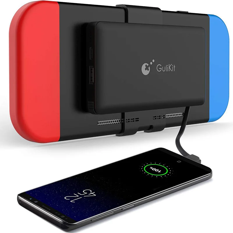 Goedkoop Power Bank NS 10000mAh Draagbare Oplader Shell Case USB Type C Voor Nintend Switch Console Snelle Opladen Externe Back up Batterij