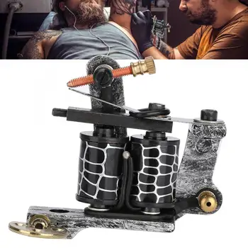 

10 wraps Professional Alloy Tattoo Machine Copper Coils Shader Tattoo Machine Gun Permanent Make Up Machine a