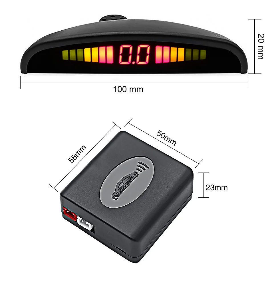 AOSHIKE автомобильный монитор детектор системы Авто парктроник светодиодный датчик парковки с 4 датчиками s обратный резервный Радар для парковки