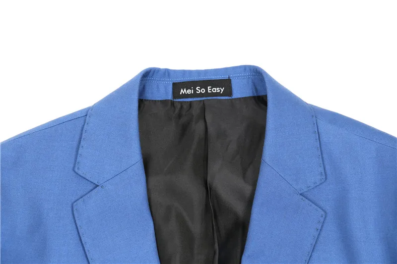 Светло-голубой блейзер мужской костюм пиджак комплект высокого качества Экстра большой очень большой мужской осенний размера плюс M-4XL 5XL 6XL 7XL 8XL