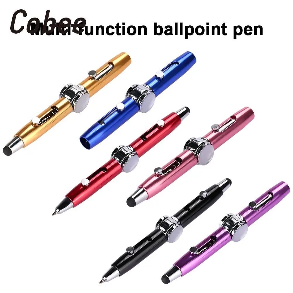 

Ballpoint Capacitance Pen Metal Pen 3 in 1 Styluses Pen Revolving Toy Creative Decompression Multicolor 0.5mm