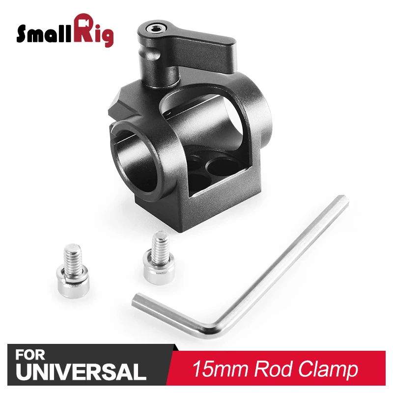

SmallRig DSLR Camera Rig 15mm Rod Clamp For Monitor Microphone Support for More DIY Options 1995