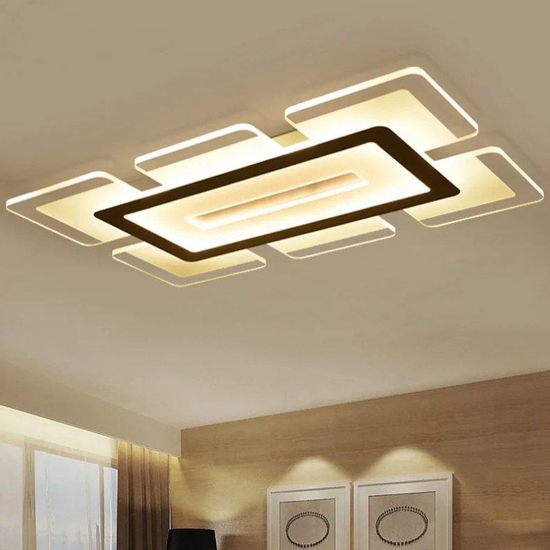 Modern Led Ceiling Light Rectangular And Square Living Room Modern Led Ceiling Light Rectangular And Square Living Room Acrylic Creative Bedroom Lamp Ac85 265v