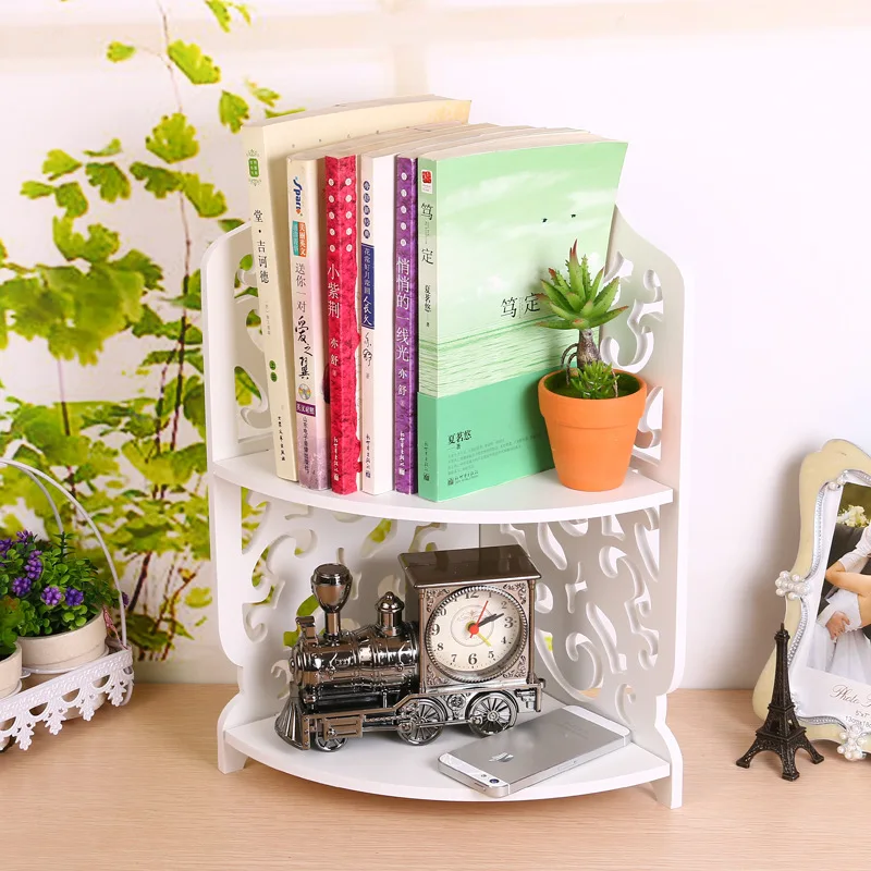 Europe Type Kitchen Corner Shelf Double Layer Table Mode Small