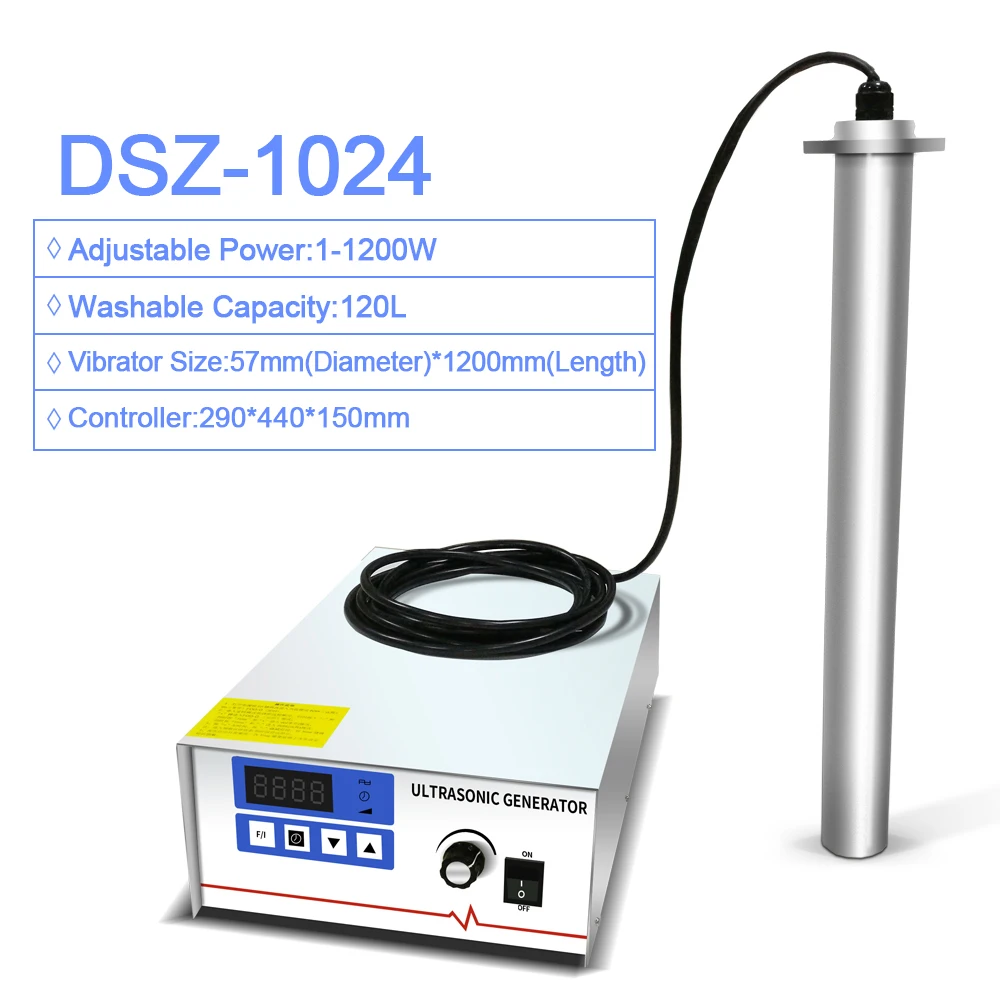 DSZ-1024 Ultrasonic Cleaner Input Vibration Rod Shock Stick 1200W Hardware Motherboard Mold Metal Ultrasound Washing machine