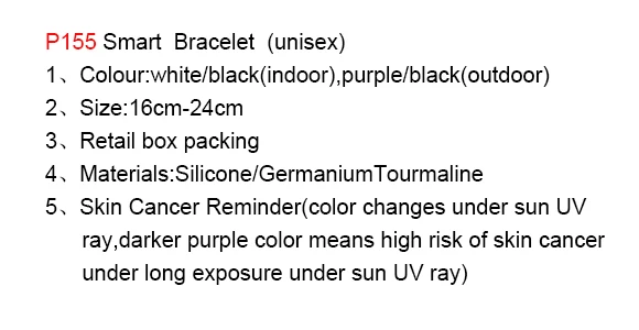 Noproblem P155 УФ-тестер модный шарм голограмма Турмалин Германий смарт-изменение цвета браслет