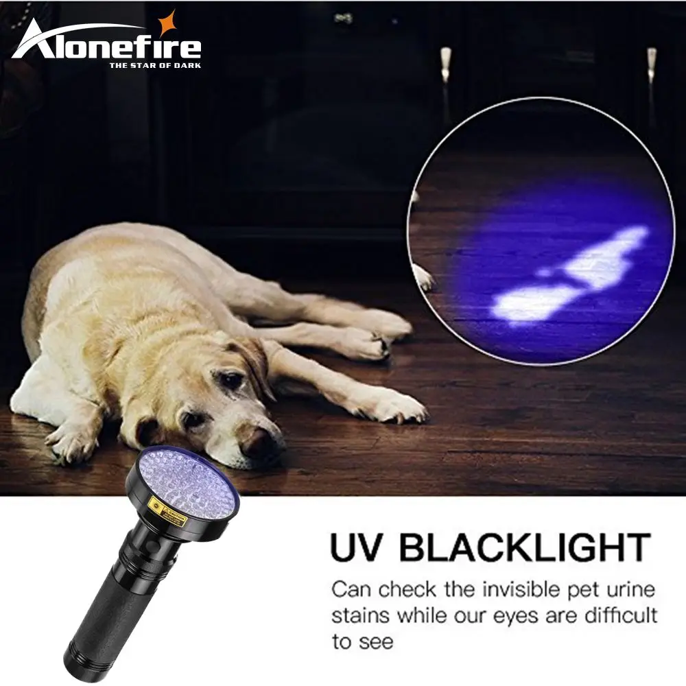 100led UV blacklight flashlight (2)
