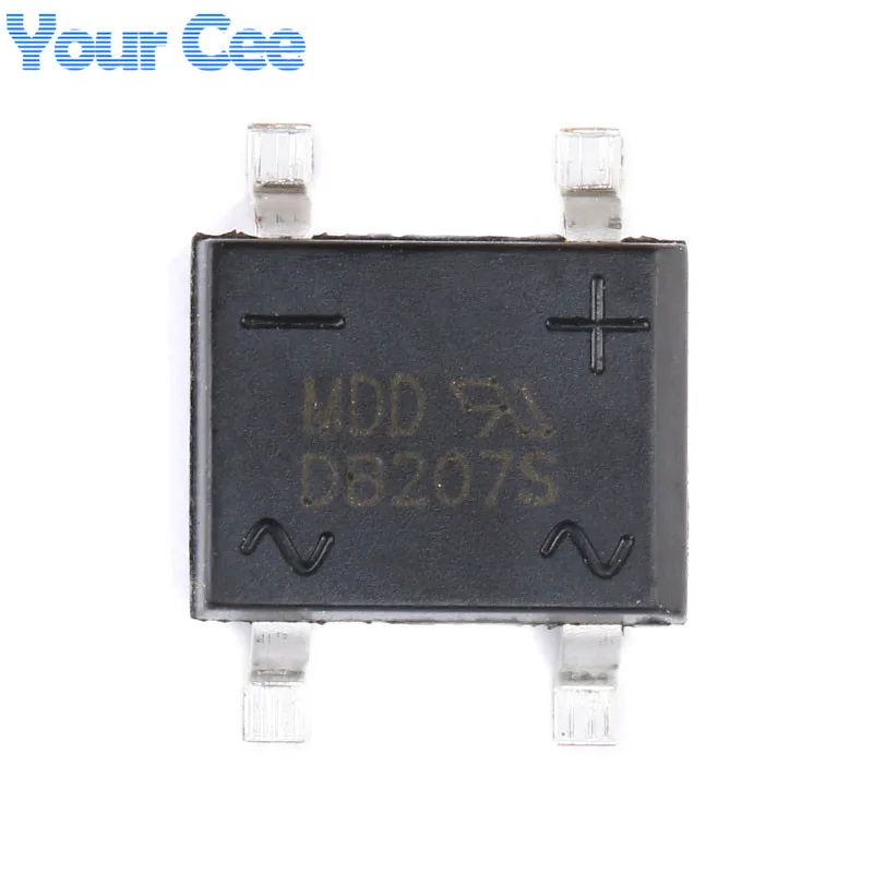 100 шт. SMD DB207S 2A 1000 V мостиковый выпрямитель микросхемы