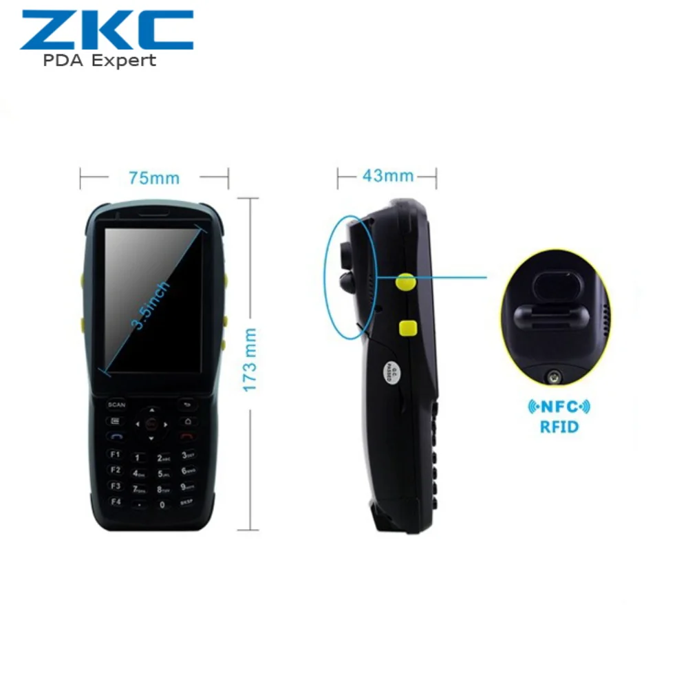 Бесплатная доставка SDK 2D сканер штрих кода CMOS с NFC RFID считывателем Bluetooth инвентарь