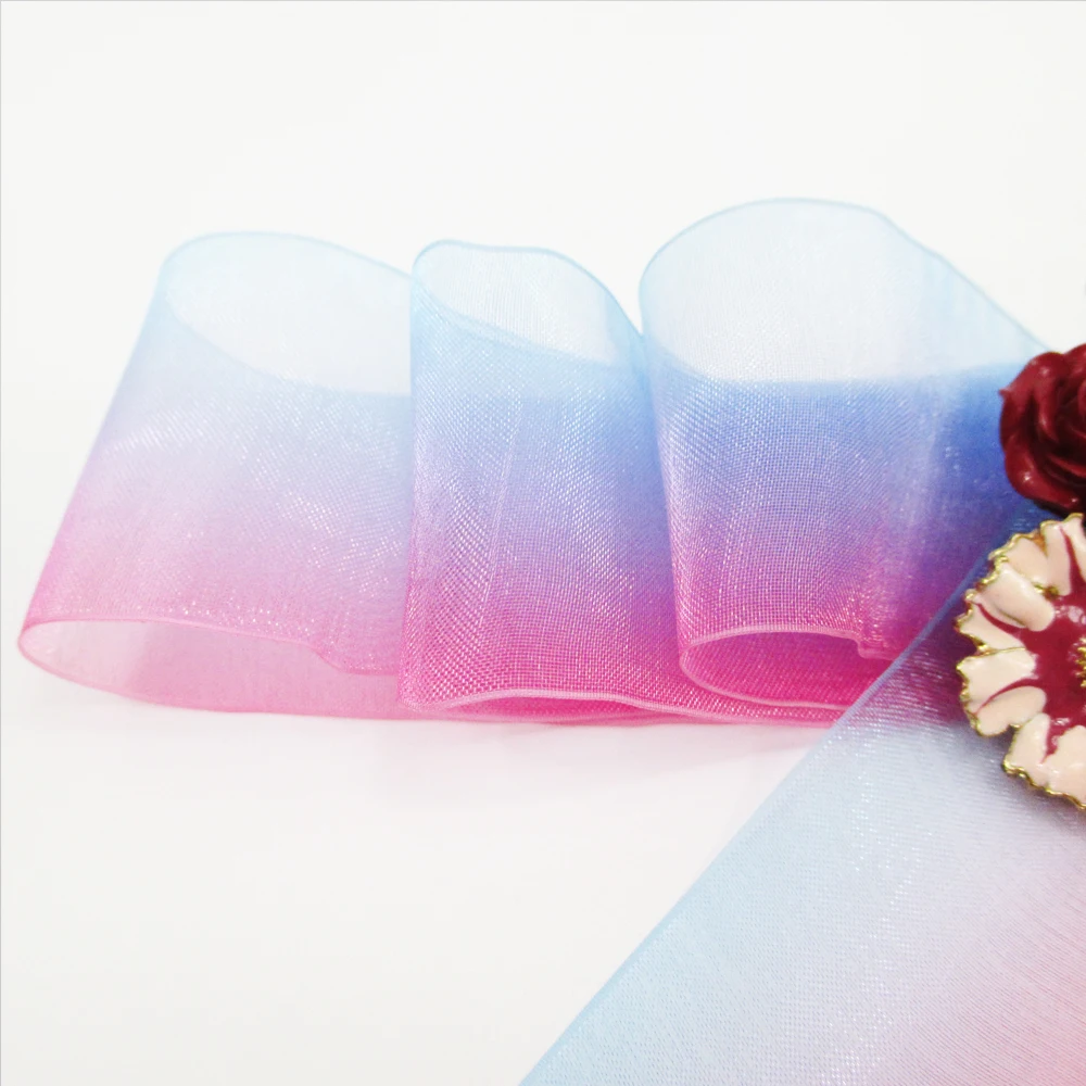 1," 38 мм Цветы серии высокого качества печатных резинка из полиэстера 10 ярдов, материалы для ручных поделок, свадебные подарочные обертки, 10Y49621 - Цвет: bluehotpink