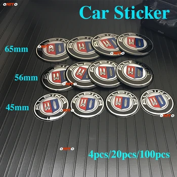 

Car Styling Decoration 45mm 56mm 65mm Wheel Rim Badge Sticker Covers Emblem Aluminum/Epoxy Resin Decal For E60 E90 F10 F30 F15