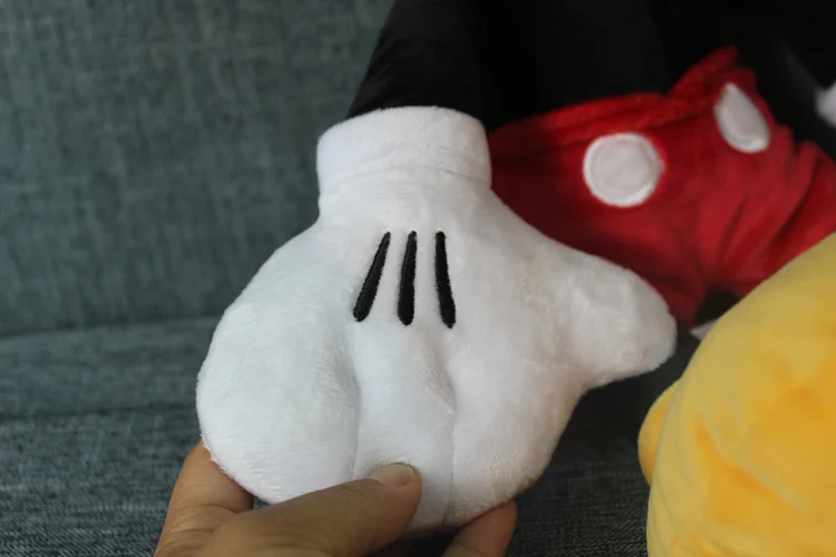Tanie Wysokiej jakości oryginalny mickey mouse pluszak Myszka Miki miękka lalka, mickey sturffed zabawki prezent dla dzieci chłopcy dziewczęta prezent urodzinowy