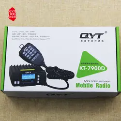 Qyt KT-7900D мобильный автомагнитолы Quad Band четыре группы 25 Вт УКВ междугородной Портативный радиостанции 10 км радиолюбителей трансивер
