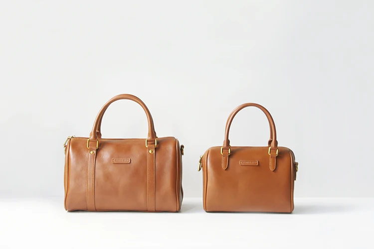 

Test tree TESTINGTREE retro tanned leather head layer cowhide leather Crossbody Bag Vintage Boston