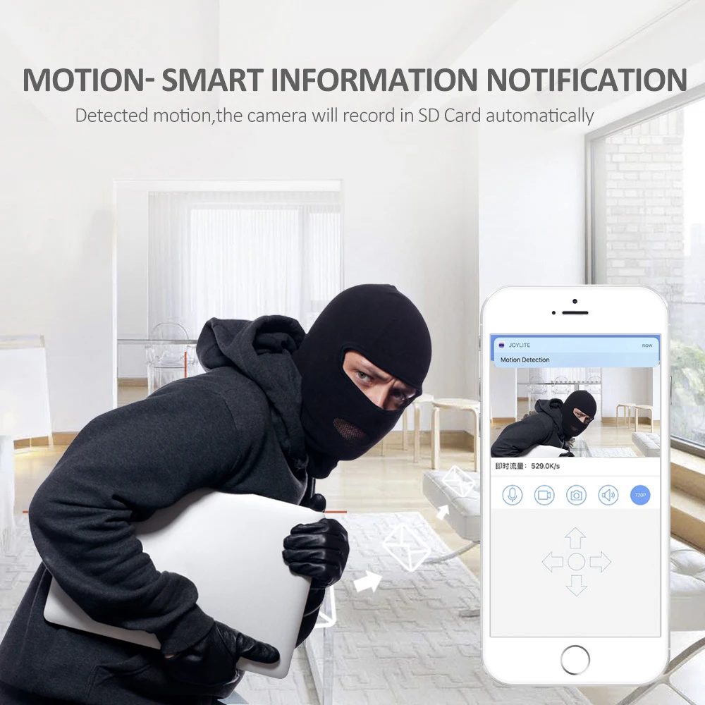 Wistino CCTV  Wireless IP Camera  Auto Tracking 720P Surveillance Security Home Camera Indoor PTZ Video Baby Monitor Wifi Night Vision (9)