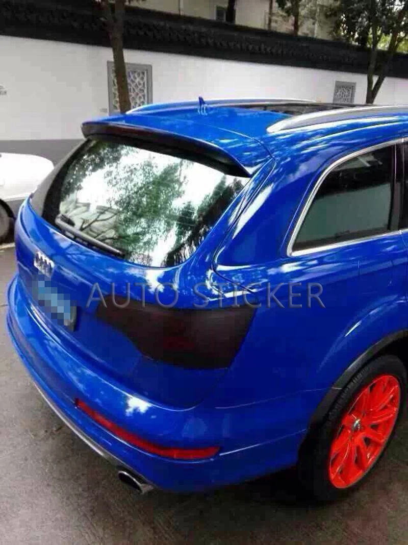 deep blue glossy vinyl film