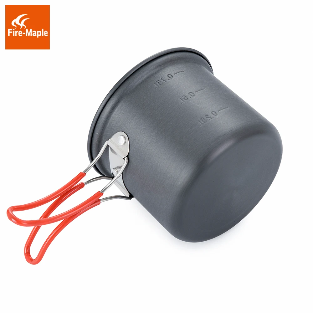 Fire Maple Camping Pot Bowl Foldable Backpacking Cooking Set Pots for 1 Person 195g FMC-207 Ultralight Outdoor Single Cookware