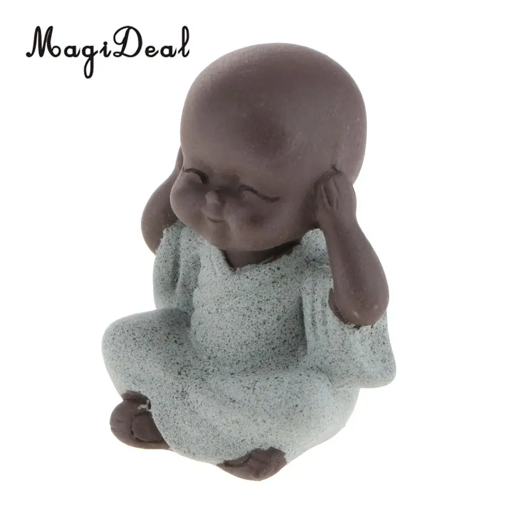 Chinese Kung Fu Tea Pet Little Buddha Monk Statue for Home Tea House Tea Party Decoration