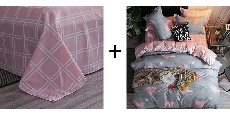 Sookie простыня для кровати с геометрическим рисунком в полоску, клетчатая печать, плоская простыня, модная кровать, матрац, покрывает двухместная кровать king queen для дома