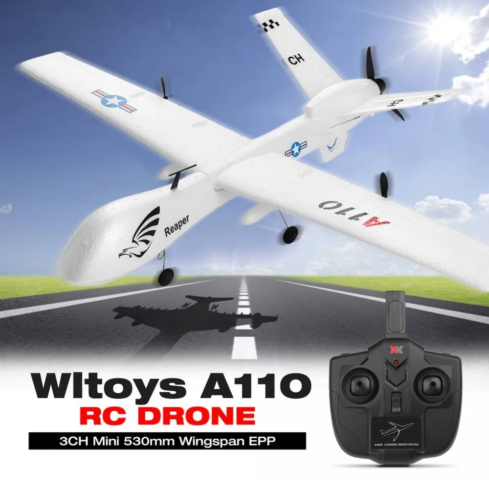 

2.4G 565mm 3CH RC Airplane Hand Throwing Fixed Wing Plane Aircraft Outdoor Toys Original WLtoys XK A110