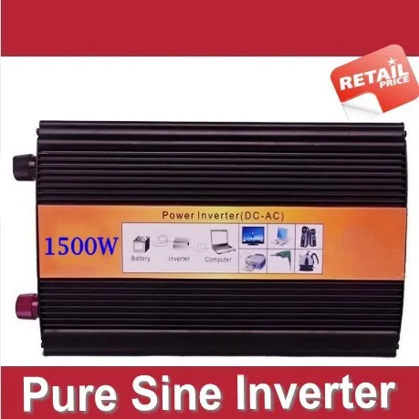 

Factory Offer Reliable Quality Digital display 1500w(12V or 24V or 48V or 110V) AC/DC pure sine wave Inversor 1500w for home use