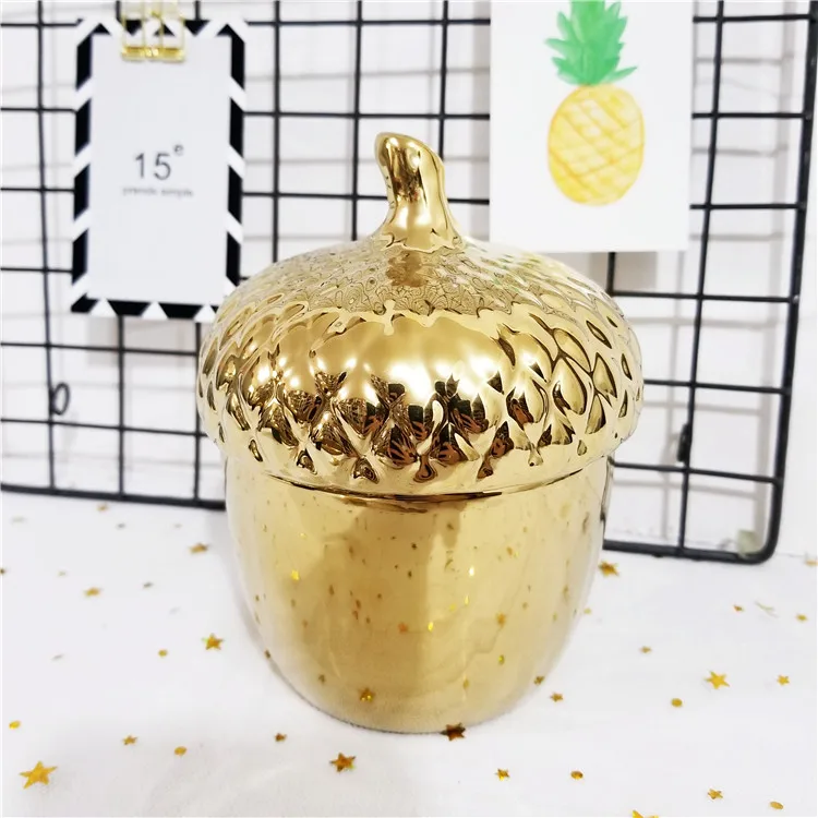 Украшение дома керамические креативные банки для хранения Pinecone керамическая