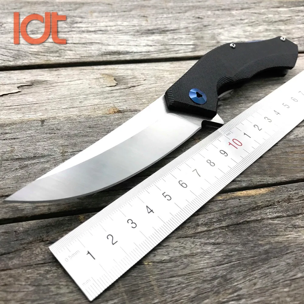 Achat LDT Bleu Lune Couteau Pliant D2 Lame G10 Poignée Roulement Couteaux Tactiques De Chasse En Plein Air Survie Sanglier Poche Couteau EDC Outil