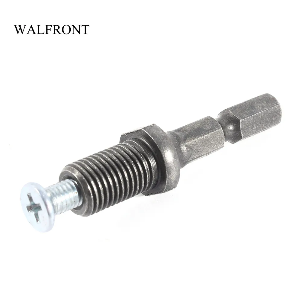 WALFRONT Hex Shank Drill Chuck Adapter 3/8" 24UNF Thread Electric
