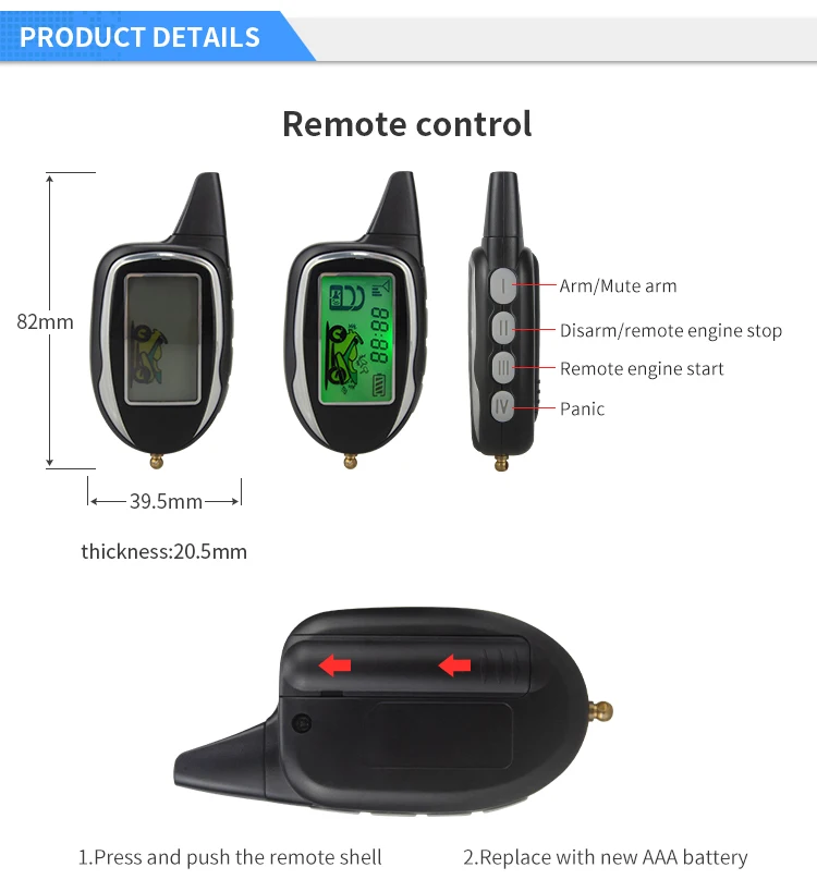 Высокое качество 2 способа системы сигнализации мотоцикла датчик движения датчик удара ЖК-дисплей дисплей противоугонные аварийной снятия удаленный запуск двигателя