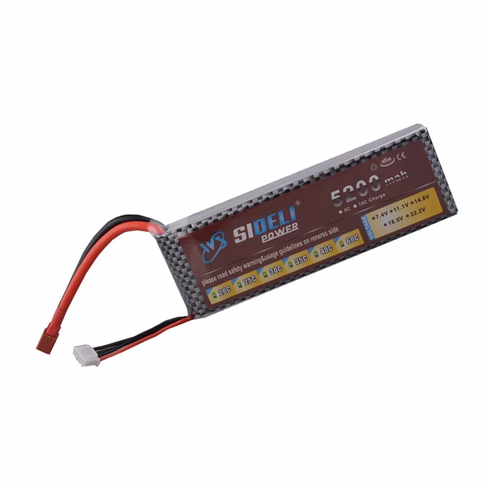 5 шт. ELEOPTION 11.1 В 5200 мАч 3 S 30c lipo Батарея для RC автомобилей Грузовик Вертолет Самолет Рамки комплект с XT60/T штекер