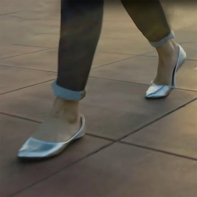 Большой размерный ряд 35–41 модные женские сандалии г. обувь на плоской подошве с острым носком и на мягкой подошве пара модная уличная обувь на плоской подошве