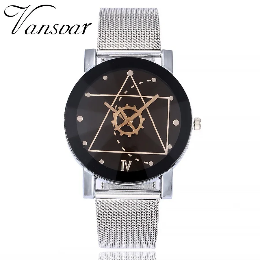 

New Fashion Mesh Band Watch Men Wrist Watches Women Stainless Steel Men's Watch Women's Watches Clock Reloj Homber Reloj Mujer