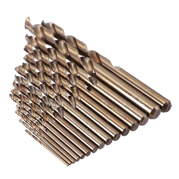 

10pcs Cobalt Drill Bits For Metal Wood Working M35 HSS Co Steel Straight Shank Twist Drill Bit Power Tools Drillforce