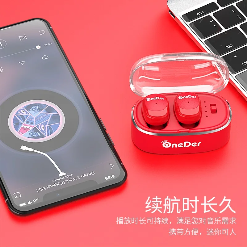 Oneder W11 TWS True Wireless Bluetooth V5.0 стерео технология наушников может использоваться