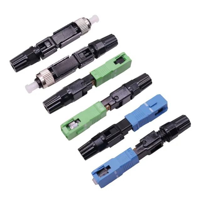 300 pcs Insertion Loss 0.3 0.5db Optical Fiber Connector Terminals Telephone Line Connectors