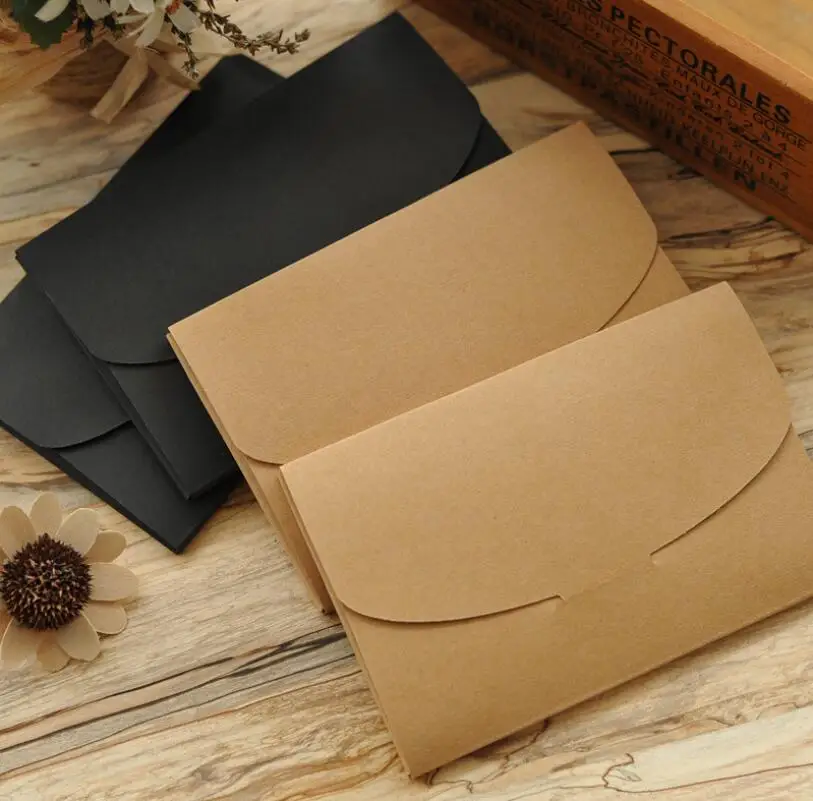 10pcs/lot new Vintage Kraft Paper DIY Multifunction Envelope Postcard