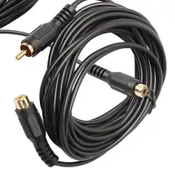 Новый 1RCA мужчин и 1RCA женщин M/F аудио-видео адаптер разъем кабель-удлинитель