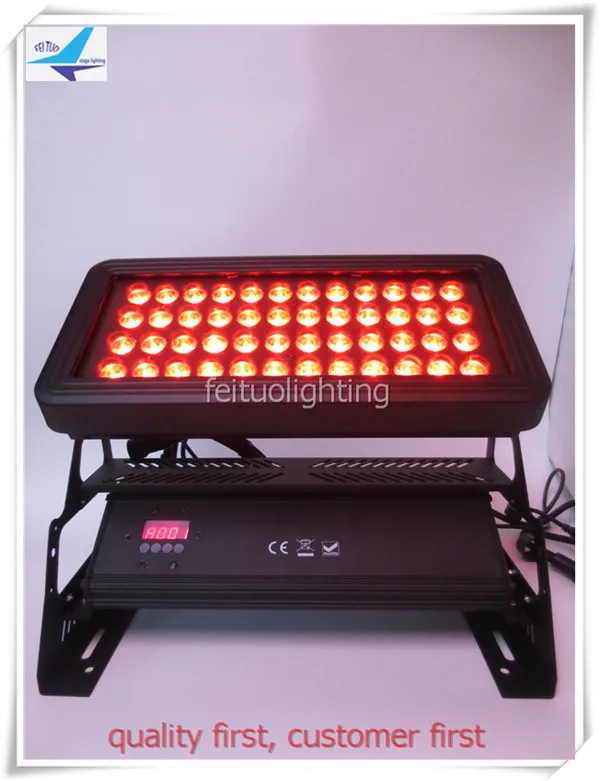 

China Outdoor Waterproof IP65 DMX Flood Lighting 4in1 RGBW 48x10w LED City Light