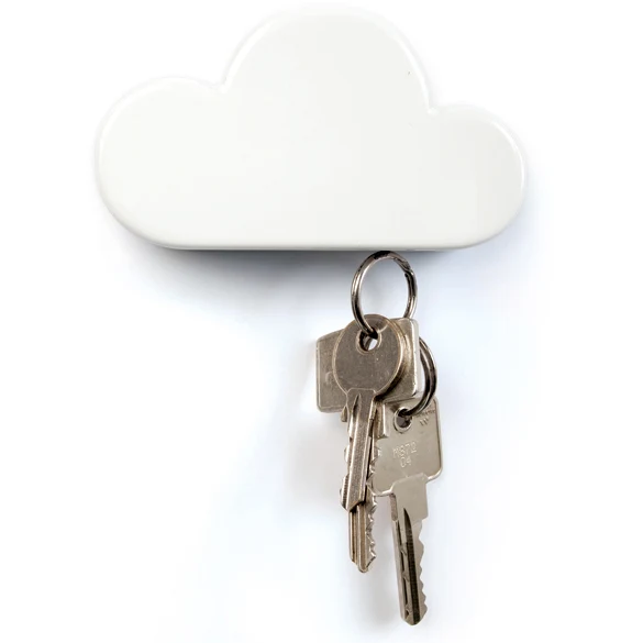 

Home decoration Magnets Key Holder Classic Creative Novelty White Cloud Shape Magnetic Magnets Key Holder Home FG