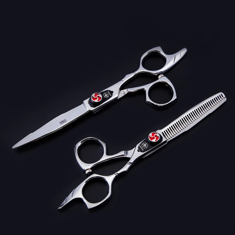 

6inch Professional Shears Dog Pet Grooming Scissors Purple Animal Haircut Supplier Instruments Dragon Straight Thinning Scissor