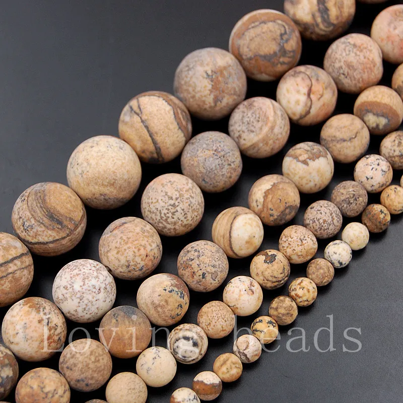 5 нитей/партия матовые камни с яшмой 15 дюйма 4/6/8/10/12 мм|spacer beads|stone roundbeads spacers beads |