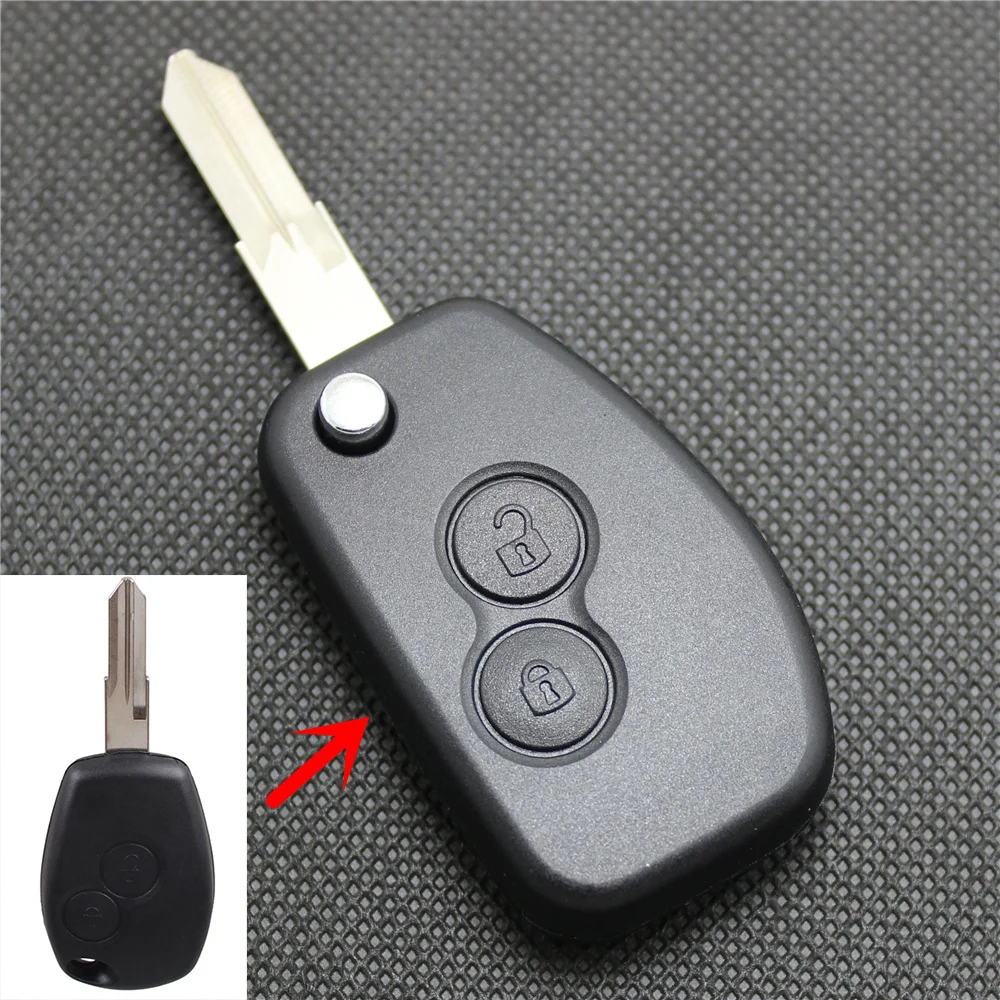 AURONOVA Новый чехол книжка для Renault Duster Dacia Modus Clio Espace Megan Logan Kangoo Sandero 2 кнопки